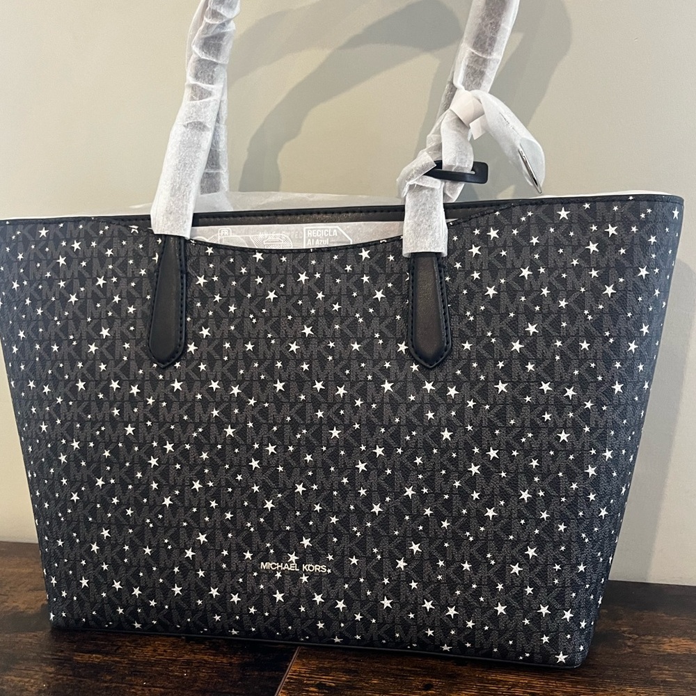 Michael Kors Star-Patterned Arden Tote NWT - Picture 7 of 8